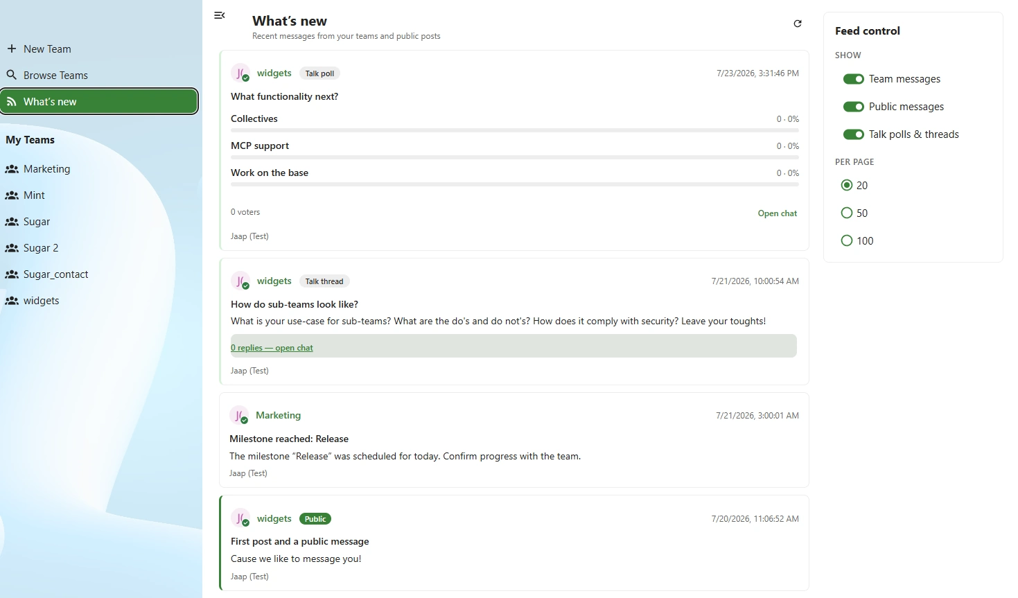 Communication stream